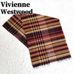 希少✨ Vivienne Westwood チェック オーブ マフラー ワッフル Vivienne Westwood（ヴィヴィアンウエストウッド） マフラー 50X200