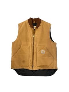USA carhartt ダックベスト　ベージュのサムネイル