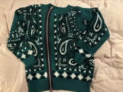 sacai ペイズリー柄 バンダナ ニット キムタク着用 - メルカリ