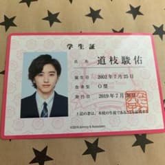 なにわ男子 生徒手帳 学生証　道枝駿佑のサムネイル