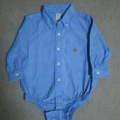 babyGAP☆デニム長袖シャツロンパース☆80㎝のサムネイル