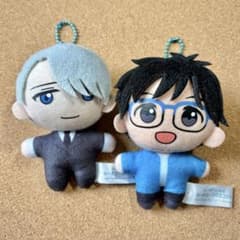 ユーリオンアイス 勝生勇利 ヴィクトル キーチェーンマスコット ぬいぐるみのサムネイル