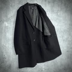 UNIQLO +J ウールブレンドチェスターコート 黒 M ジルサンダー 美品