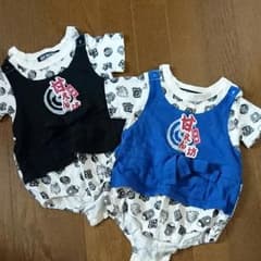 甚平風 ロンパース 双子 色違いのサムネイル