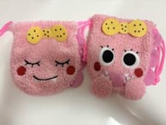 ざわざわ森のがんこちゃん ぬいぐるみ巾着 ポシェット ガチャガチャ 2点セットのサムネイル