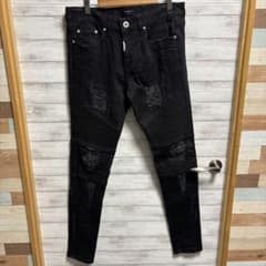 REPRESENT ブラック スキニーデニム ダメージ加工 サイズ 30 - メルカリ