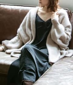 noble ラクーンファーニットパフカーディガン Noble ラクーンファーニットパフカーディガン