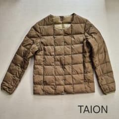 TAION レディース ダウンジャケット L ブラウン系のサムネイル