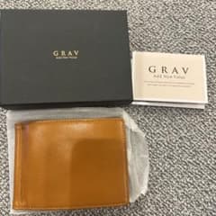GRAV 二つ折り財布 ブラウンのサムネイル