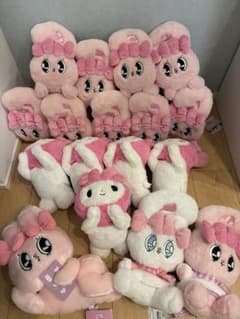 エスターバニー×マイメロディ 寝そべりBIGぬいぐるみ LLぬいぐるみ　ホリデー