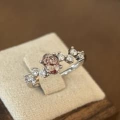 レア♡別格品(宝石質)スーパーセブン(ストロベリークォーツ)925銀指輪 