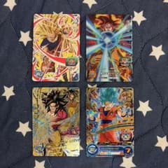 ドラゴンボールヒーローズ孫悟空4形態まとめ売りのサムネイル
