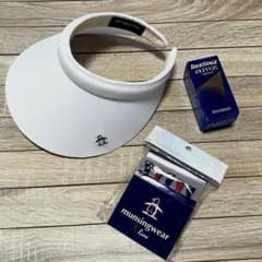 【美品】マンシングウェア　グランドスラム　ゴルフ　レディース　サンバイザーのサムネイル