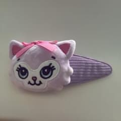 SWIMMER ヘアクリップ パステルパープル 猫のサムネイル