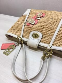 COACH／コーチかごバッグ　ナチュラルマルチカラーのサムネイル
