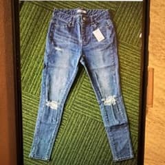 Delyle NOIR ダメージデニムパンツ スキニー サックスのサムネイル