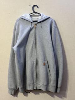 Carhartt 裏起毛 ジップパーカー L グレーのサムネイル