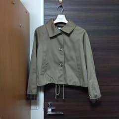 H＆M ブラウンベージュ ショート スプリングコート M