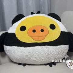キイロイトリ クッション ぬいぐるみ フェイス お顔 パンダ 着ぐるみ