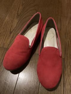ローファー　赤　未使用のサムネイル