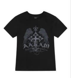 【AAKAM】Cross Wing Half Top (Black)