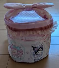 新品 サンリオキャラクターズ ねこみみメイドバニティポーチ ピンク(おまけ付)