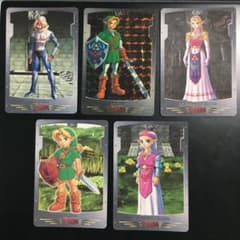 バンダイ カードダス ゼルダの伝説 時のオカリナ リンク ゼルダ シークのサムネイル