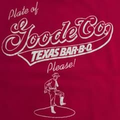古着TシャツGoode Co. TEXAS BAR-B-Q Tシャツ 赤