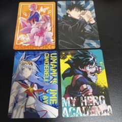 人気アニメ キャラクターシール 4枚セットのサムネイル