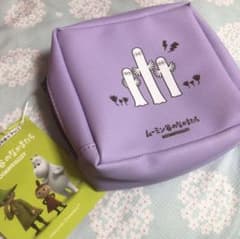 MOOMIN ムーミン谷のなかまたち　スクエアポーチ　ニョロニョロ　パープル
