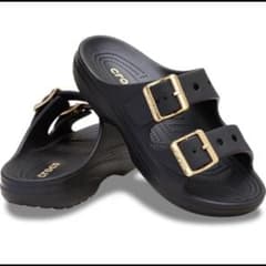 crocs ウィメンズ メタリックバックル サタデーサンダル 22cm - メルカリ