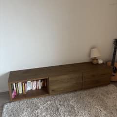 unico ADDAY AVボード W1800 オーク材 テレビボード - メルカリ