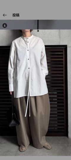 【最終値下げ】ローヘン　LONG STRING SHIRT WHITE 最終値下げ】ローヘン LONG STRING SHIRT WHITE - メルカリ