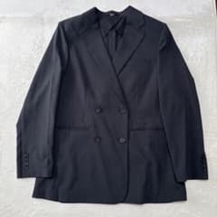 【UNIQLO C】感動ダブルジャケットリラックスフィットSダブルテーラード UNIQLO C】感動ダブルジャケットリラックスフィットMダブルテーラード