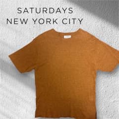 SATURDAYS NEW YORK CITY 半袖Tシャツ オレンジ Sサイズのサムネイル