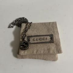 GUCCI 金属製ネックレス 約50cm オリジナルポーチ付き - メルカリ