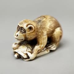 猿の彫刻極上根付天然素材アンティーク骨董飾り物古美術置物細密細工 猿の彫刻極上根付天然素材アンティーク骨董飾り物古美術置物細密細工