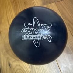 ボウリングボール　ストーム　storm フィジックス　ブラックアウト15P 新品 美品 全プラグ済 ストーム フィジックス・ブラックアウト15ポンド