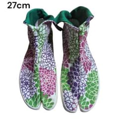 【倭物やカヤ 】地下足袋 スニーカー花柄 菊模様 27cmのサムネイル