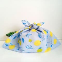 あずま袋◇手拭い◇エコバック◇コンビニバック◇ハンドメイド【れもん