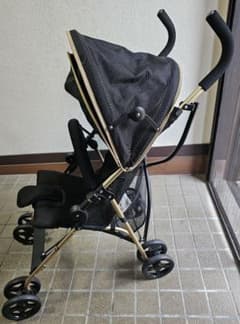 SmartAngel バギーfanロングプラス B型ベビーカー ブラックゴールド SmartAngel バギーfanロングプラス B型ベビーカー ブラックゴールド
