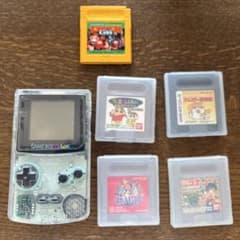 任天堂　ゲームボーイクリア　本体　＋　ソフト付きのサムネイル