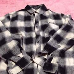 Subciety check shirt Blackのサムネイル