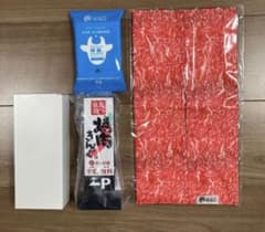 焼肉きんぐ福袋2026年　グッズ4点セット ルームライト　肉柄テッシュカバーのサムネイル