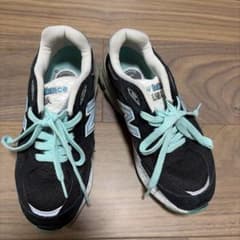 New Balance 990 スニーカー ブラック ミントのサムネイル