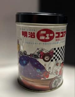 昭和レトロ缶 明治ニューココア 希少 - メルカリ
