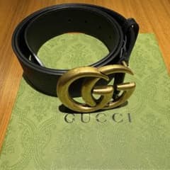 GUCCI ダブルG バックル レザーベルトのサムネイル