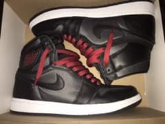 NIKE AJ1 BLACKSATIN 25.5センチのサムネイル