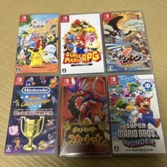 Nintendo Switch ソフト 6本セット マリオ、ポケモン - メルカリ