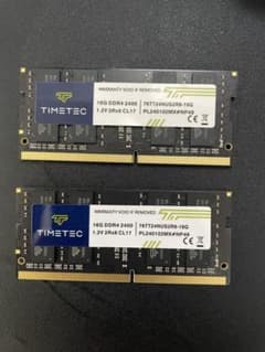 Timetec 16GBx2 DDR4 2400MHz メモリー 2枚セット - メルカリ